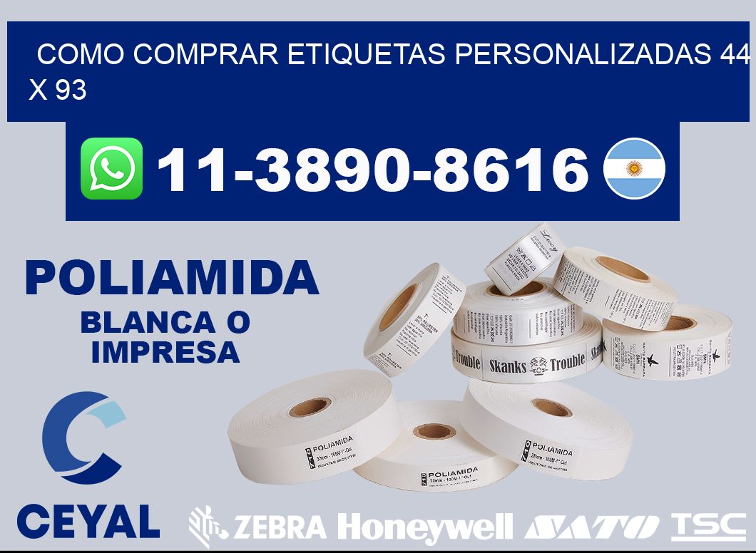 como comprar etiquetas personalizadas 44 x 93