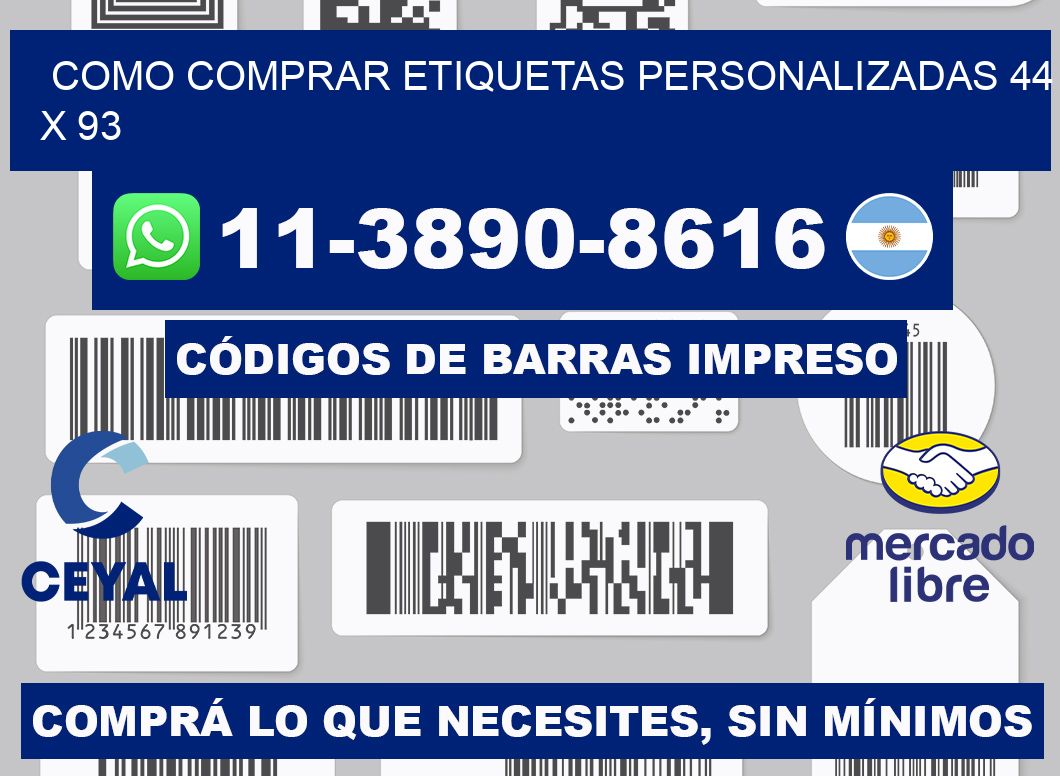 como comprar etiquetas personalizadas 44 x 93