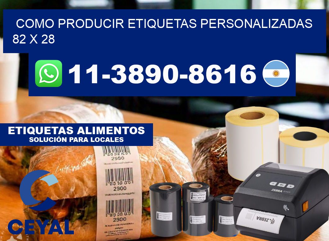 como producir etiquetas personalizadas 82 x 28