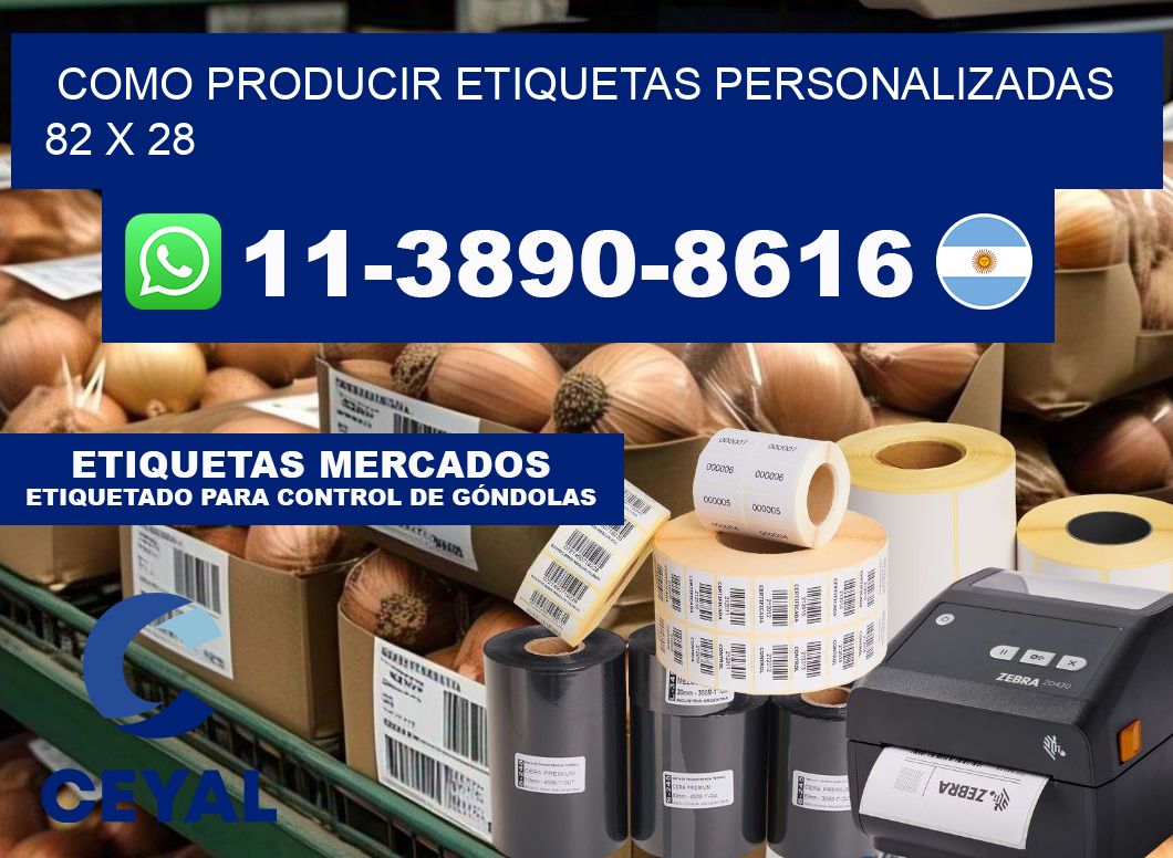 como producir etiquetas personalizadas 82 x 28