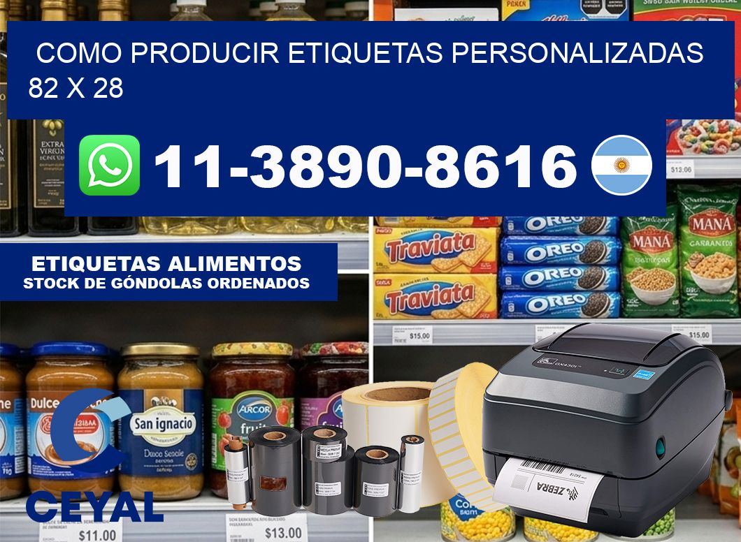 como producir etiquetas personalizadas 82 x 28