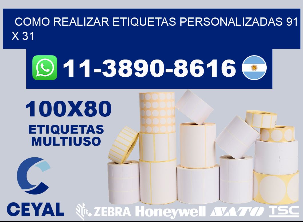 como realizar etiquetas personalizadas 91 x 31