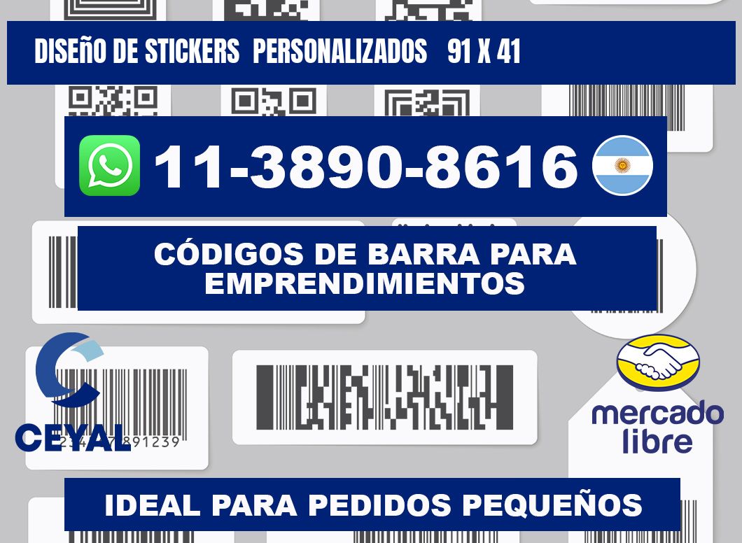 diseño de stickers personalizados 91 x 41