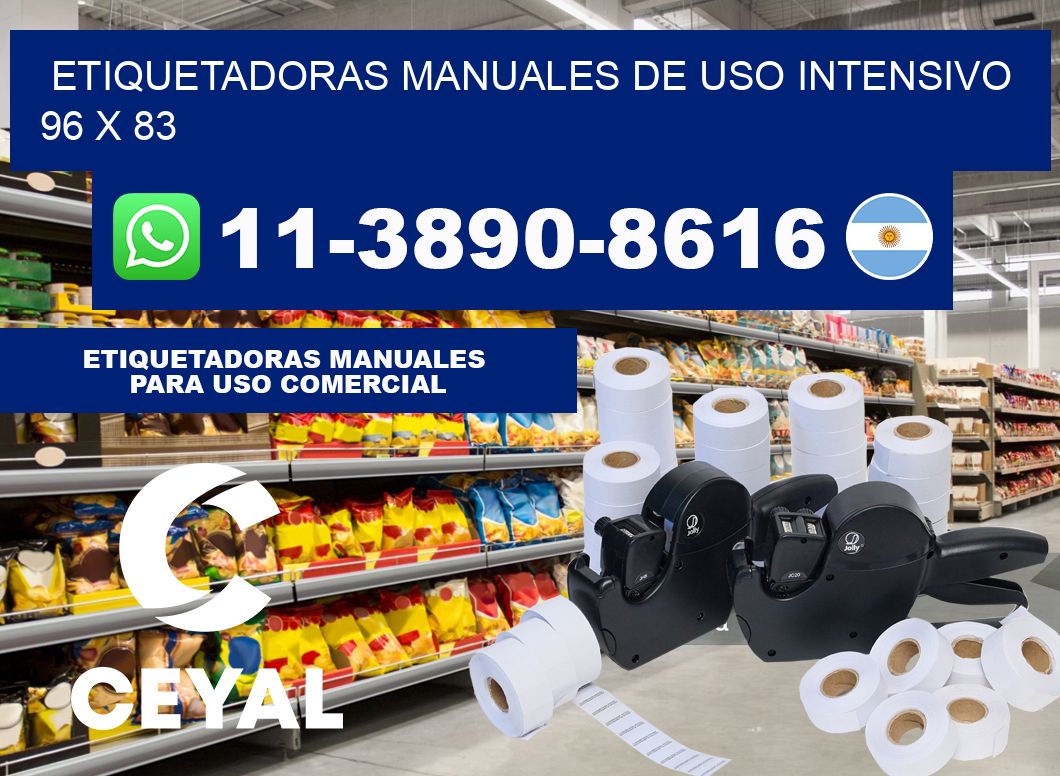etiquetadoras manuales de uso intensivo 96 x 83