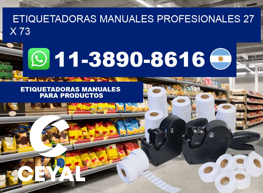 etiquetadoras manuales profesionales 27 x 73