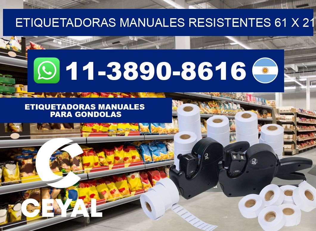 etiquetadoras manuales resistentes 61 x 21