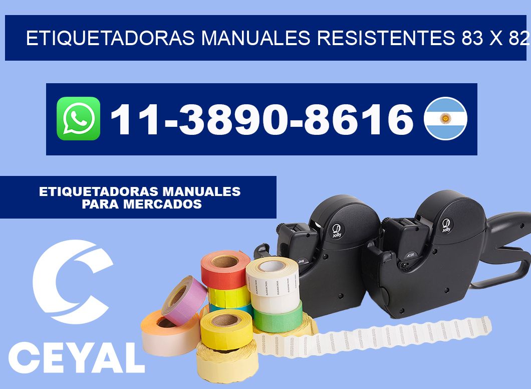 etiquetadoras manuales resistentes 83 x 82