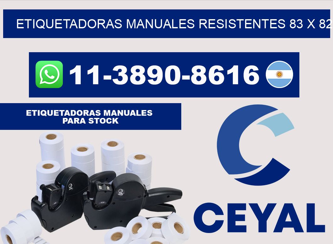 etiquetadoras manuales resistentes 83 x 82