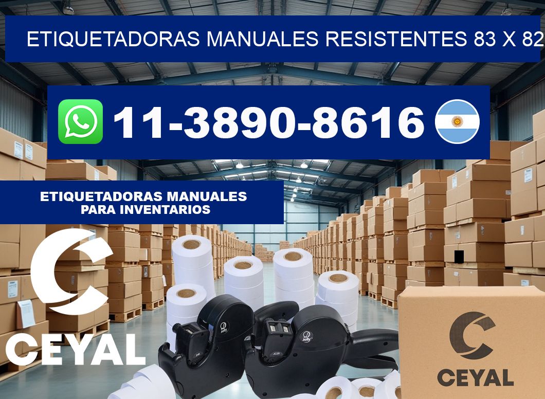 etiquetadoras manuales resistentes 83 x 82