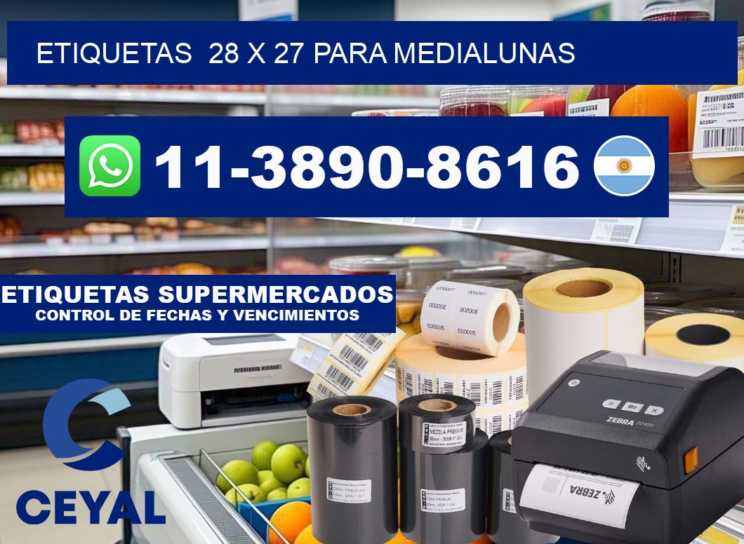etiquetas 28 x 27 para Medialunas