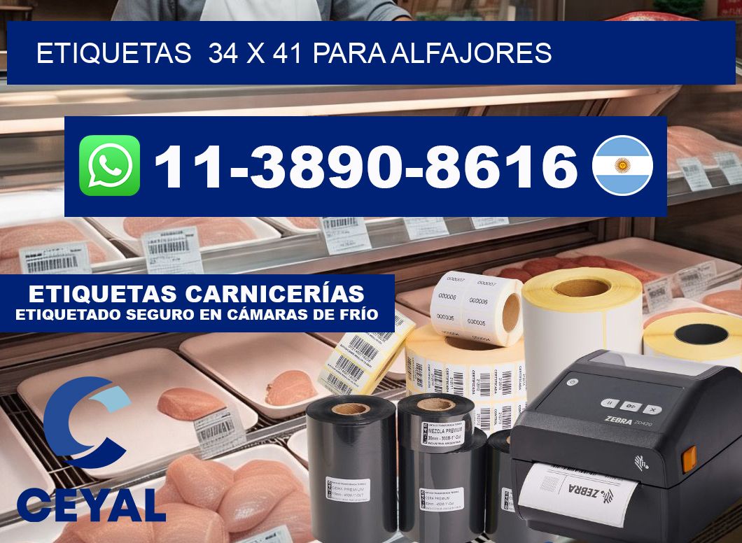 etiquetas  34 x 41 para Alfajores