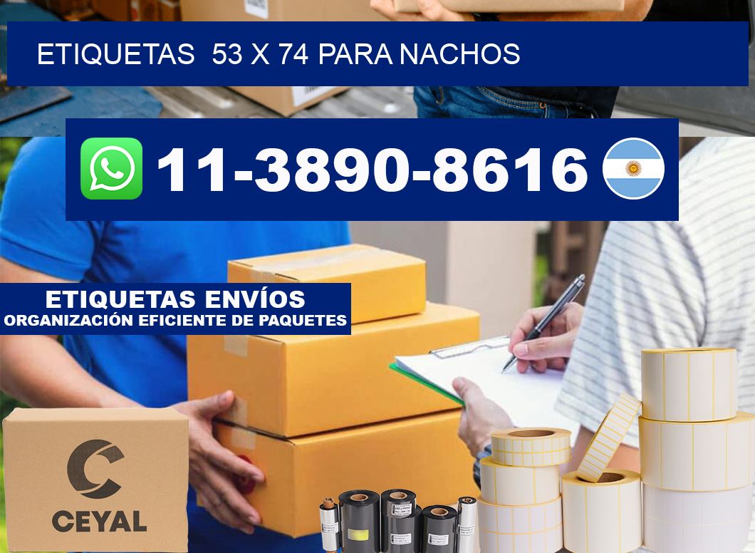 etiquetas 53 x 74 para Nachos