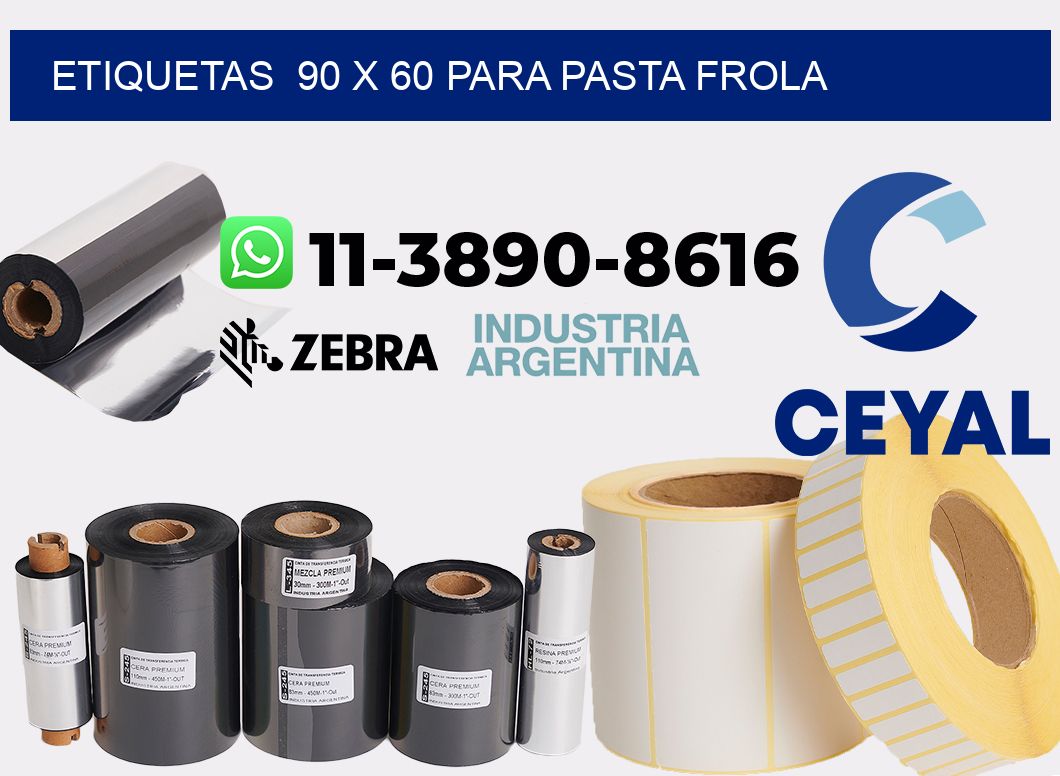 etiquetas 90 x 60 para Pasta frola