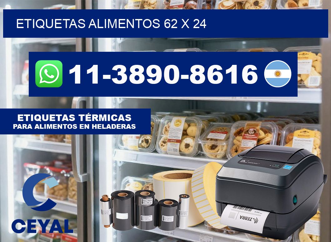 etiquetas alimentos 62 x 24