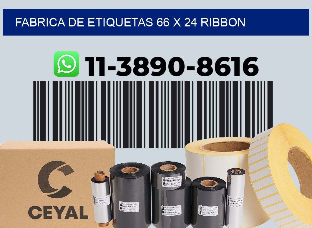fabrica de etiquetas 66 x 24 ribbon