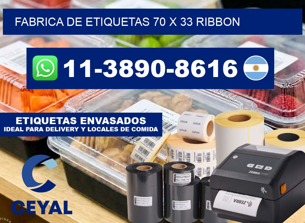 fabrica de etiquetas 70 x 33 ribbon