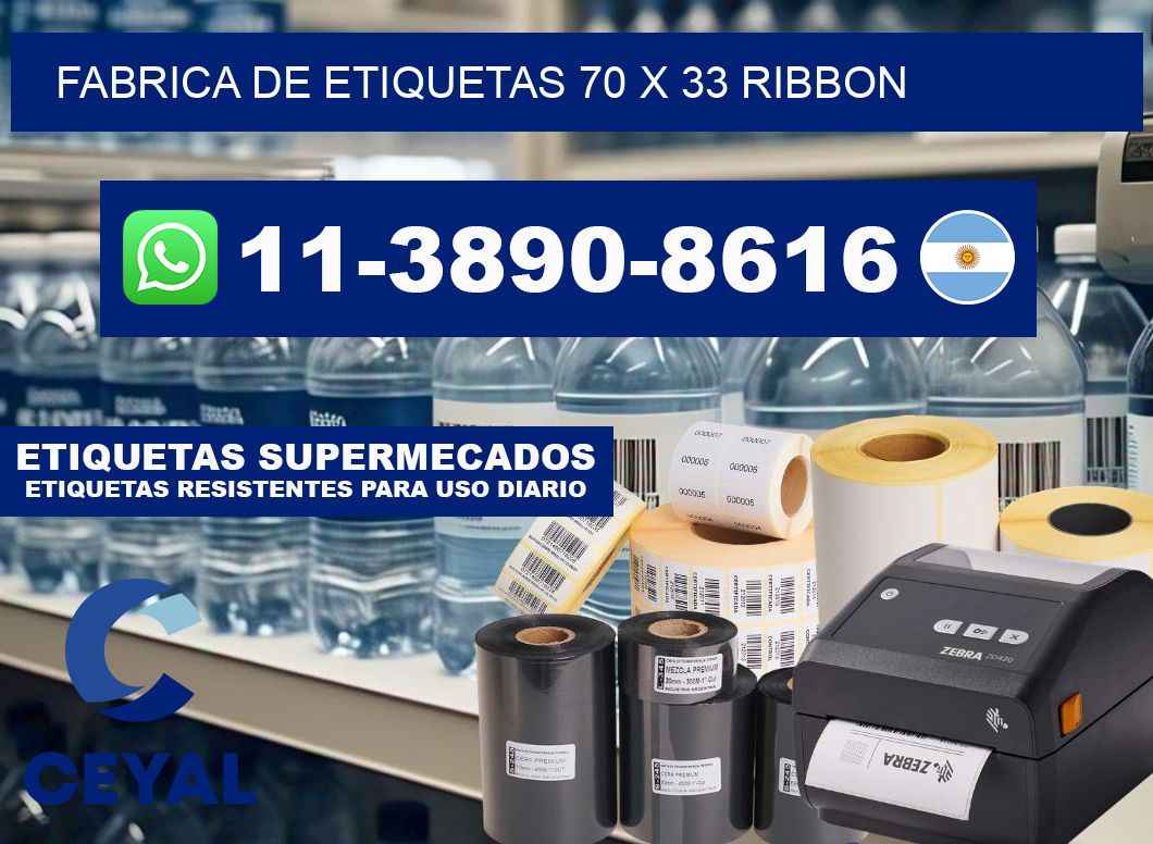 fabrica de etiquetas 70 x 33 ribbon