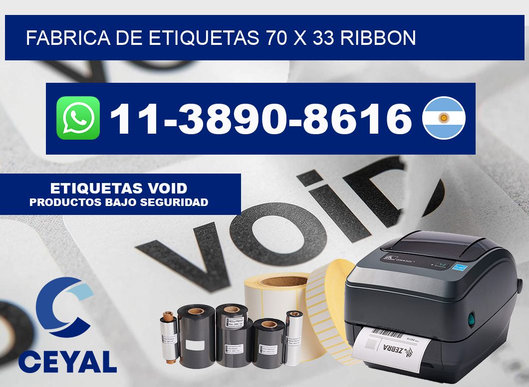 fabrica de etiquetas 70 x 33 ribbon