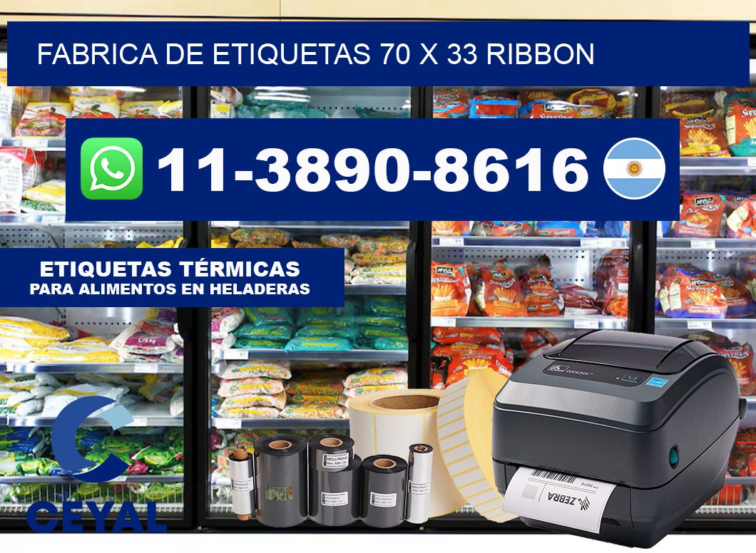 fabrica de etiquetas 70 x 33 ribbon