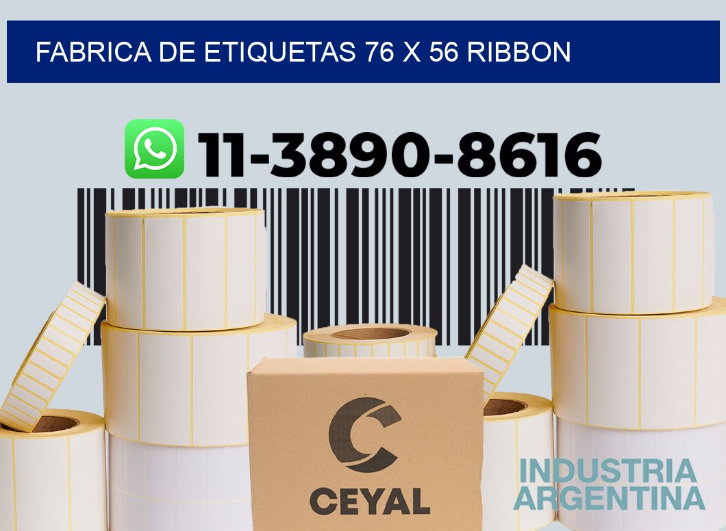 fabrica de etiquetas 76 x 56 ribbon