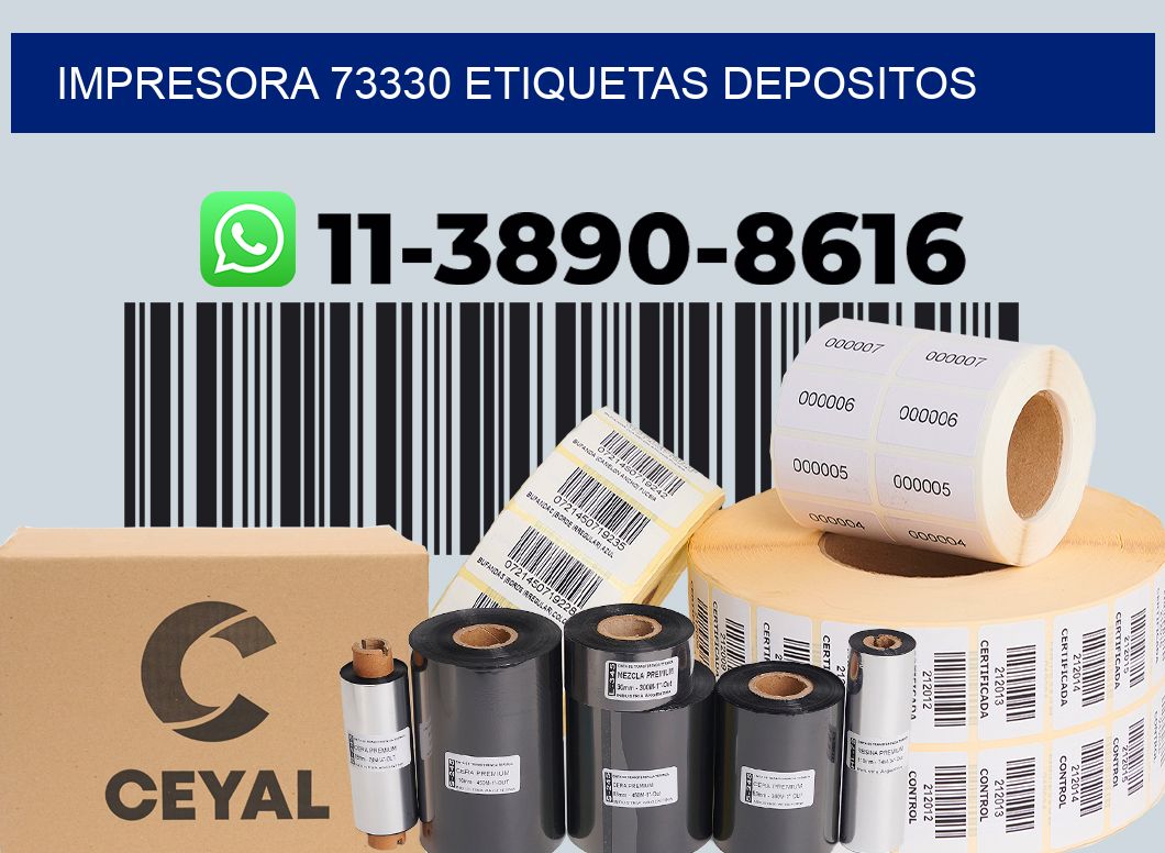 impresora 73330 etiquetas depositos