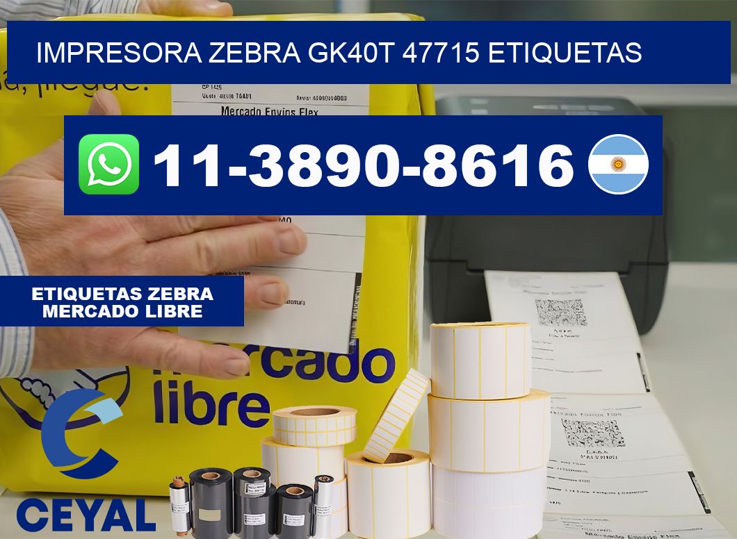 impresora zebra gk40t 47715 etiquetas