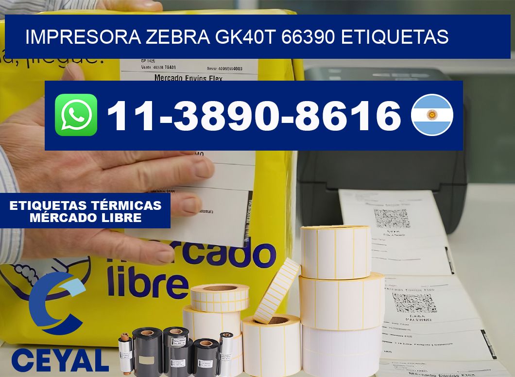 impresora zebra gk40t 66390 etiquetas
