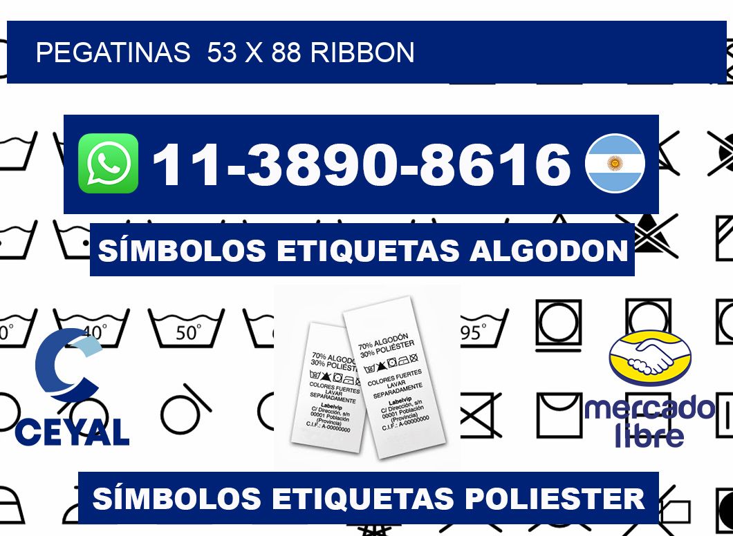 pegatinas  53 x 88 ribbon