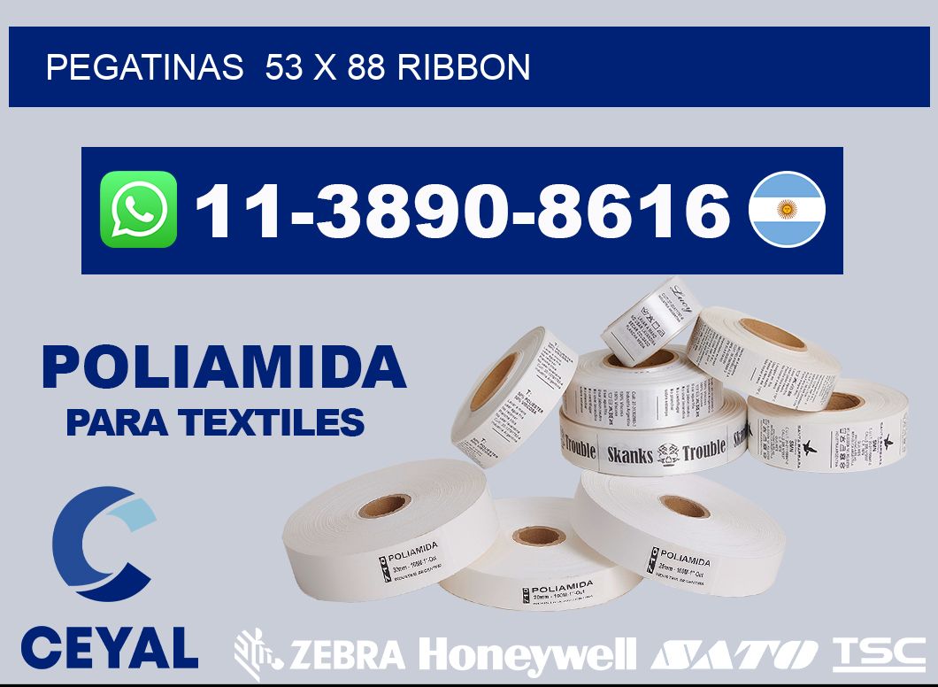 pegatinas  53 x 88 ribbon