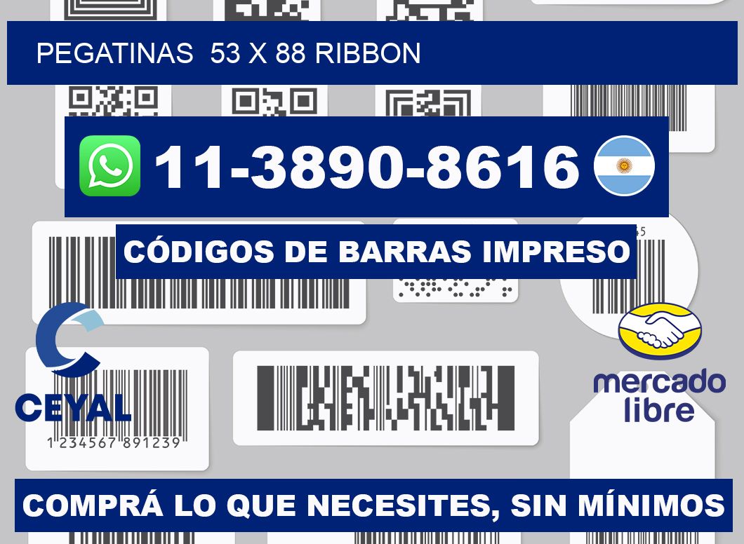 pegatinas  53 x 88 ribbon