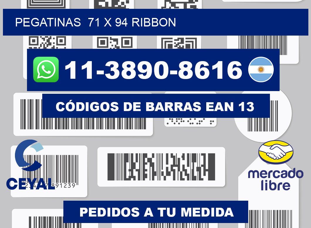 pegatinas  71 x 94 ribbon