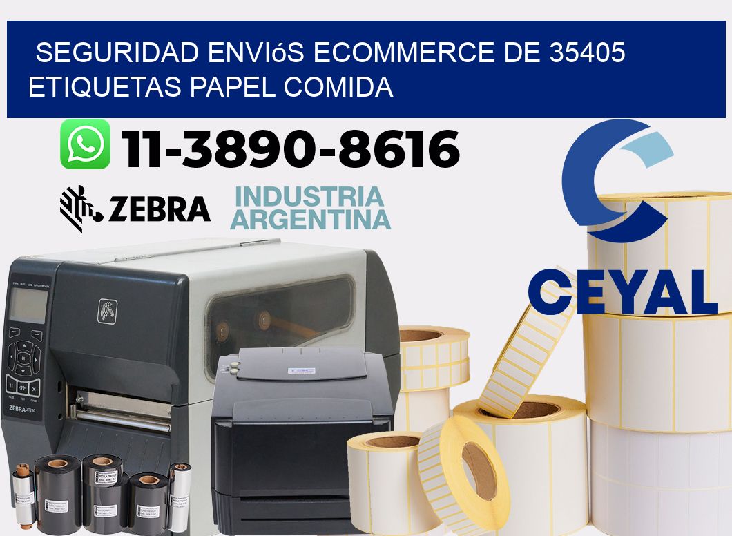 seguridad enviós ecommerce de 35405 etiquetas papel comida