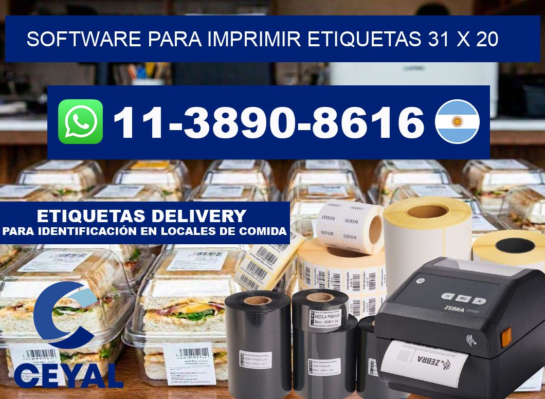 software para imprimir etiquetas 31 x 20