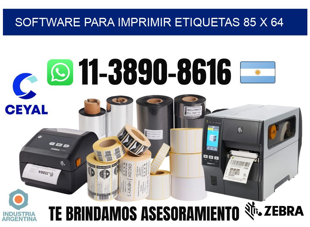 software para imprimir etiquetas 85 x 64
