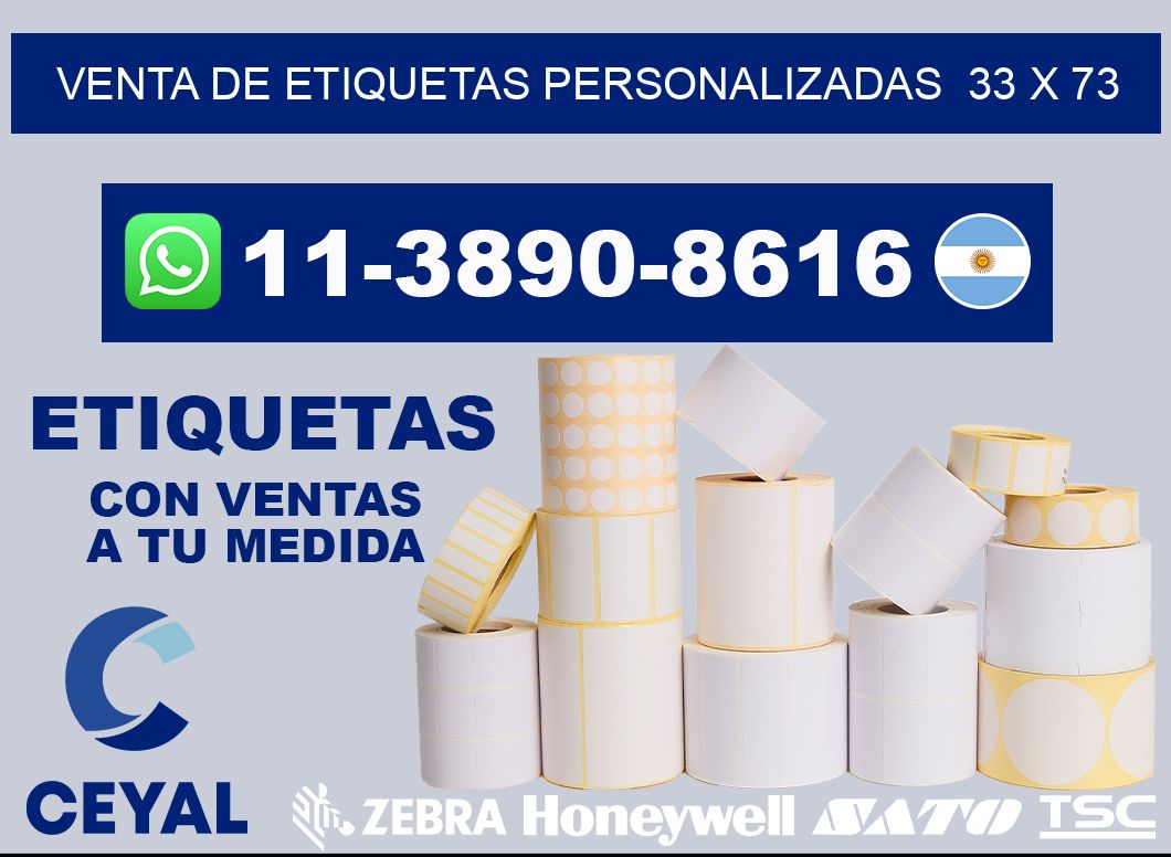 venta de etiquetas personalizadas 33 x 73