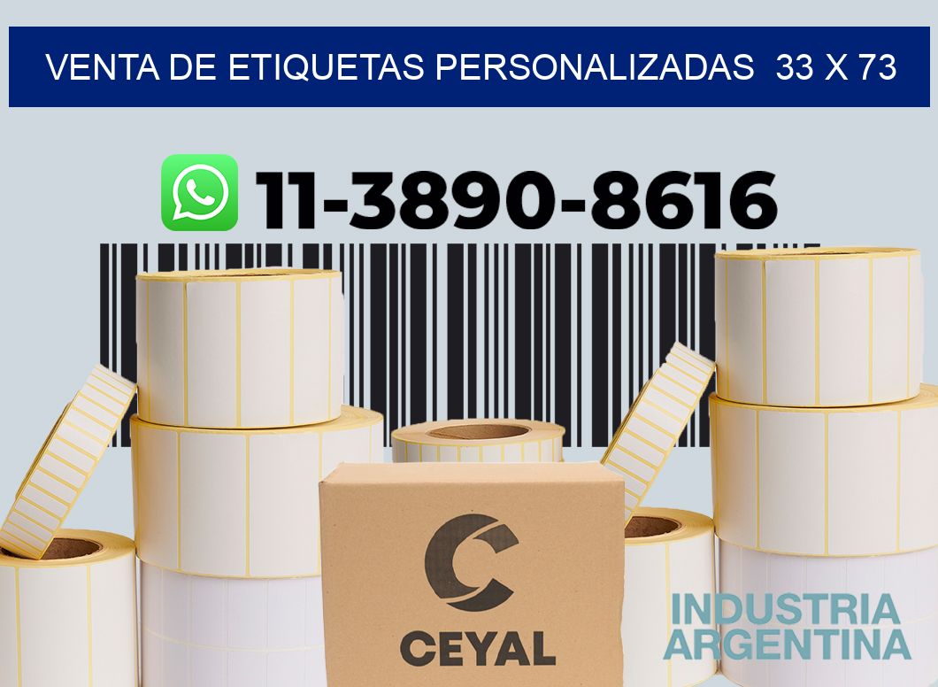 venta de etiquetas personalizadas 33 x 73