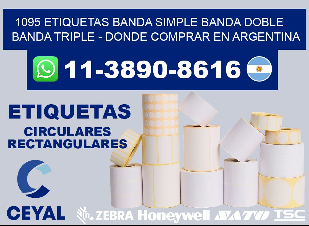 1095 etiquetas banda simple banda doble banda triple - Donde Comprar en Argentina