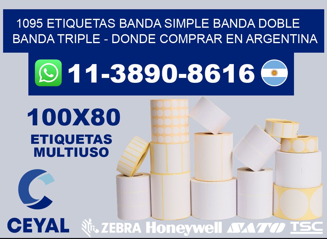 1095 etiquetas banda simple banda doble banda triple - Donde Comprar en Argentina