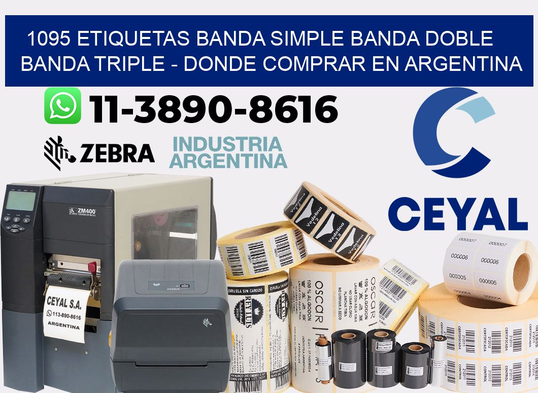 1095 etiquetas banda simple banda doble banda triple - Donde Comprar en Argentina