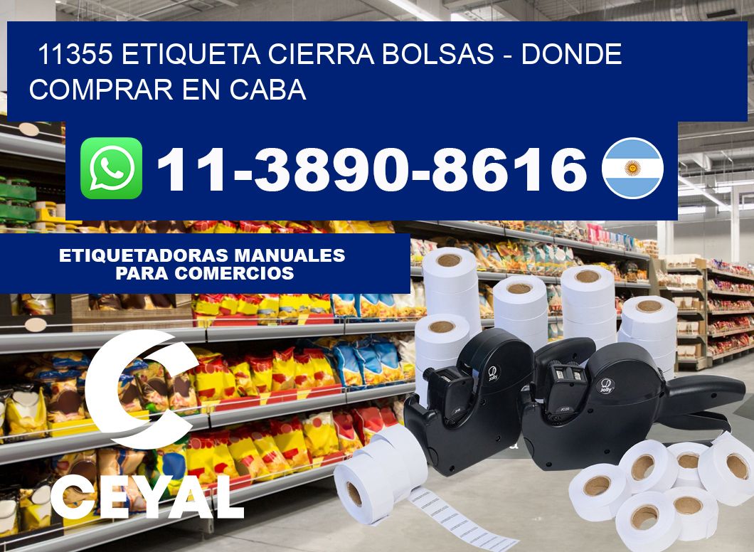 11355 etiqueta Cierra Bolsas - Donde Comprar en Caba