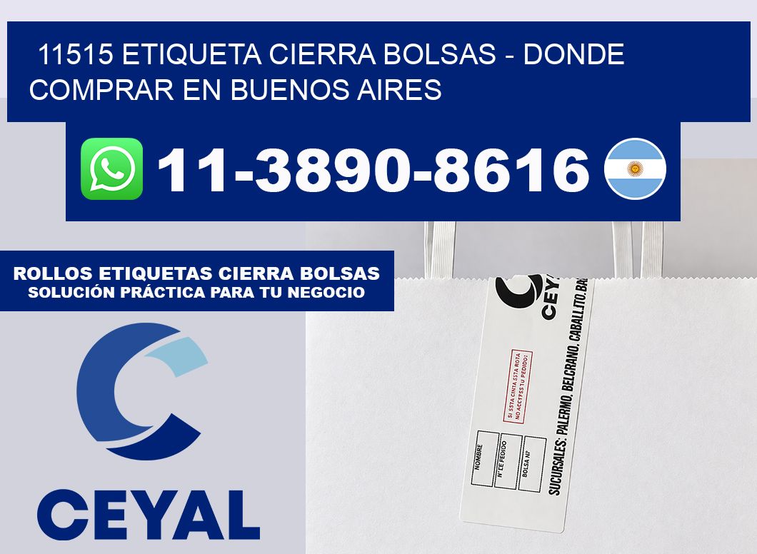 11515 etiqueta Cierra Bolsas – Donde Comprar en Buenos Aires