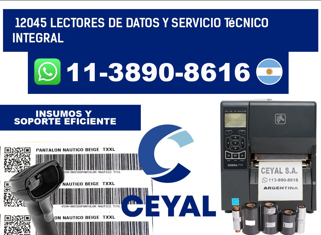 12045 Lectores de Datos y Servicio Técnico Integral