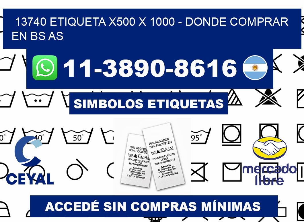 13740 etiqueta x500 x 1000 - Donde Comprar en bs as