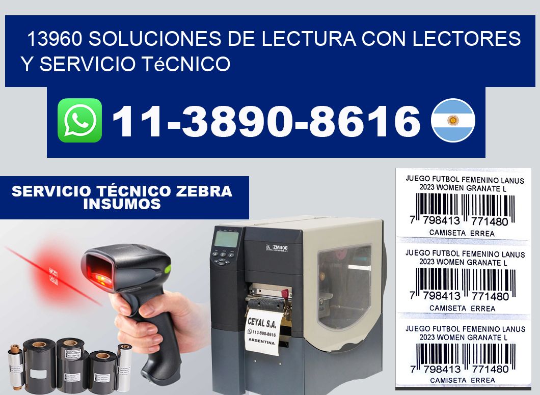 13960 Soluciones de lectura con lectores y Servicio Técnico