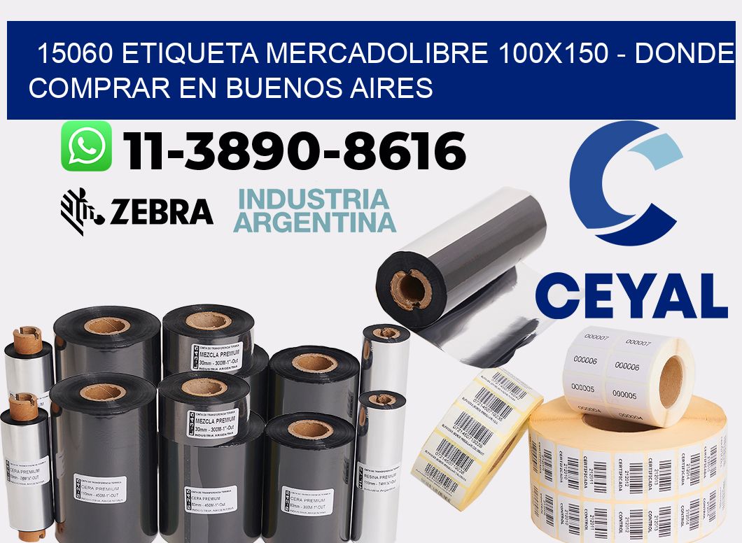 15060 etiqueta MercadoLibre 100x150 - Donde Comprar en Buenos Aires