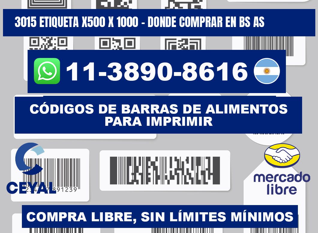 3015 etiqueta x500 x 1000 - Donde Comprar en bs as