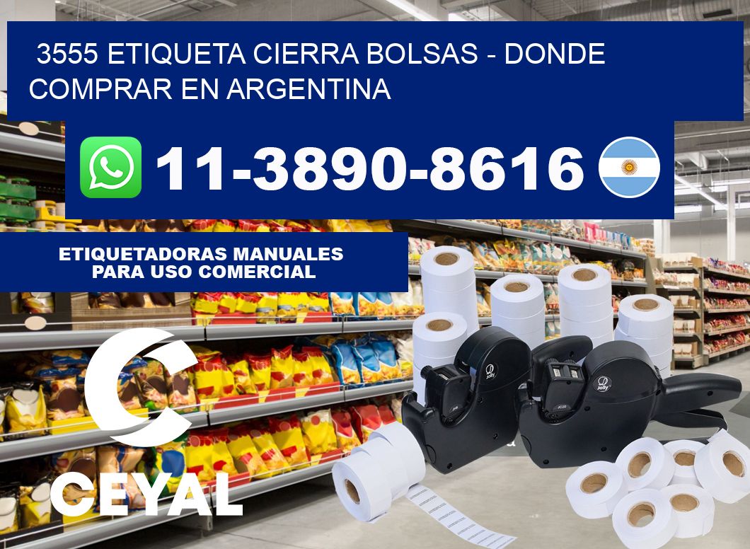 3555 etiqueta Cierra Bolsas - Donde Comprar en Argentina