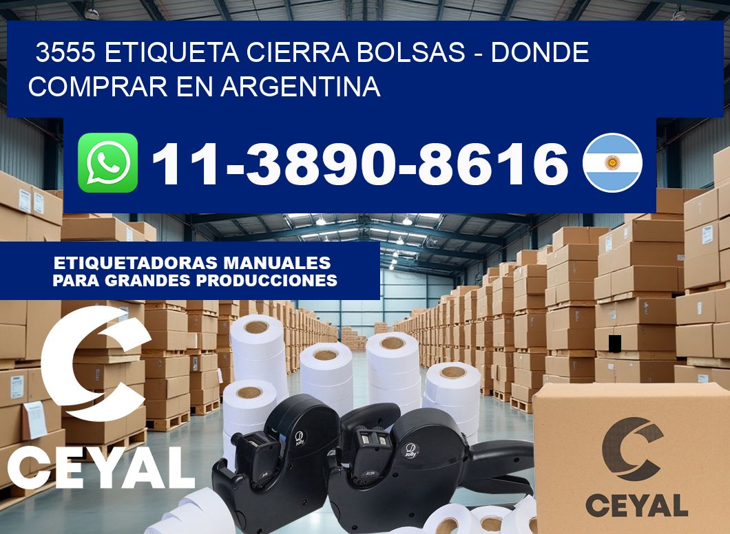 3555 etiqueta Cierra Bolsas – Donde Comprar en Argentina