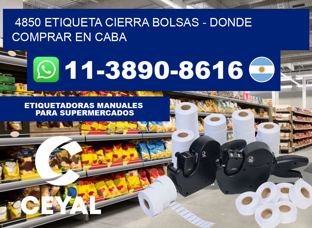 4850 etiqueta Cierra Bolsas - Donde Comprar en Caba