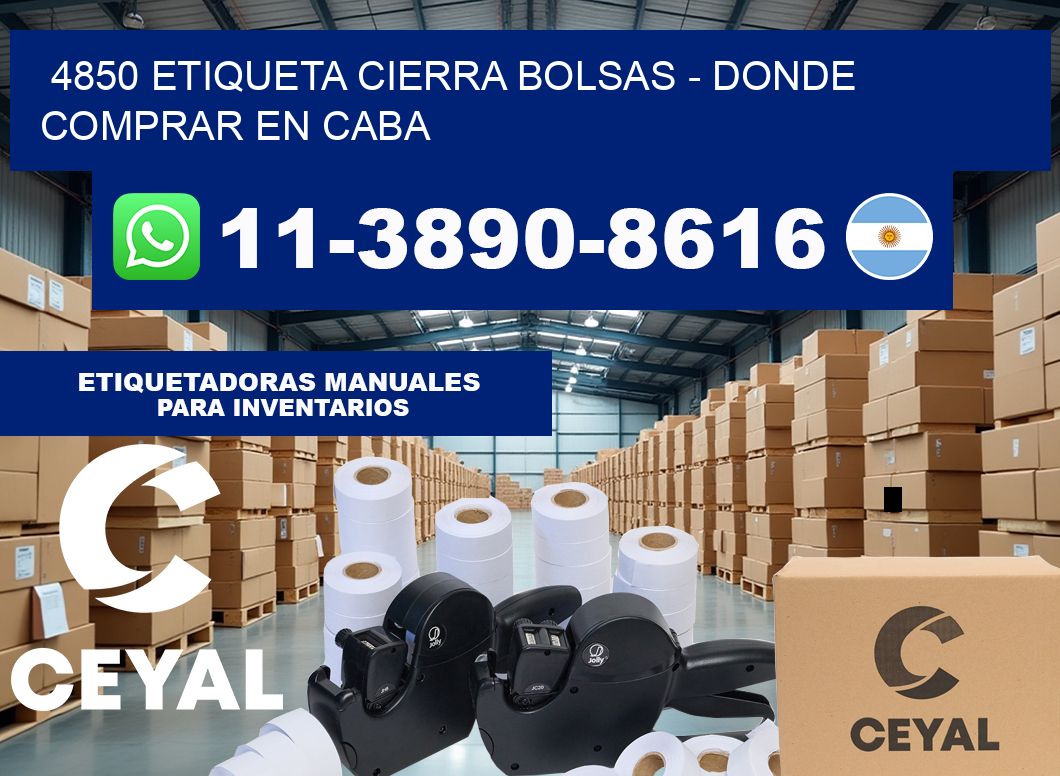 4850 etiqueta Cierra Bolsas – Donde Comprar en Caba